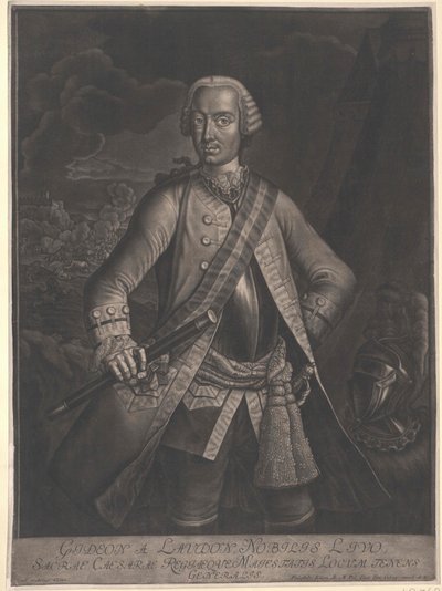 Gideon Ernst Baron Loudon af Artist Unknown