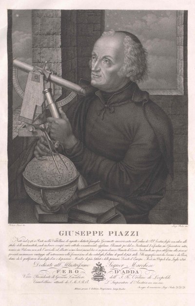 Giuseppe Piazzi af Artist Unknown