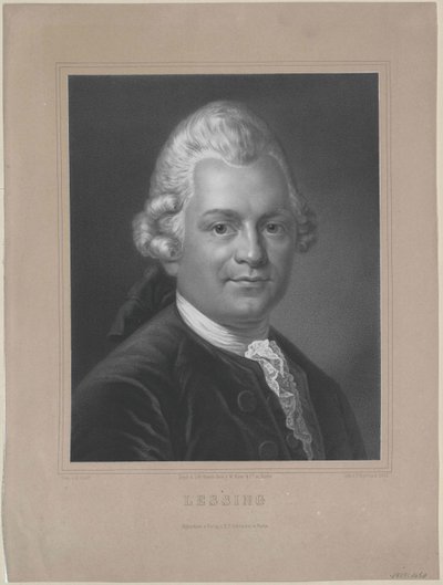 Gotthold Ephraim Lessing af Artist Unknown