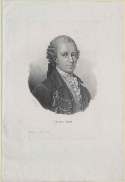 Gotthold Ephraim Lessing af Artist Unknown
