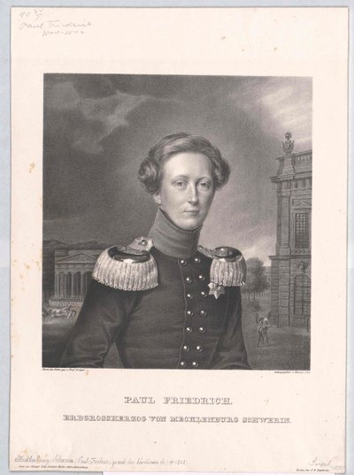 Storhertug af Mecklenburg Paul Frederick af Artist Unknown