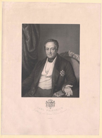 Storhertug af Sachsen-Weimar Eisenach Karl Frederick af Artist Unknown