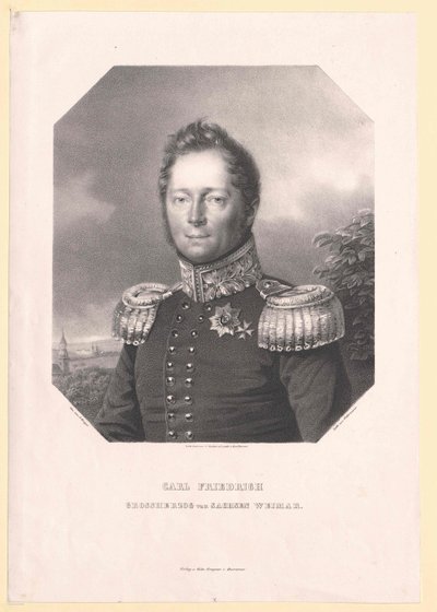Storhertug af Sachsen-Weimar Eisenach Karl Friedrich af Artist Unknown