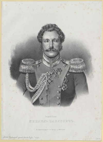 Storfyrste af Rusland Michael (print) af Artist Unknown