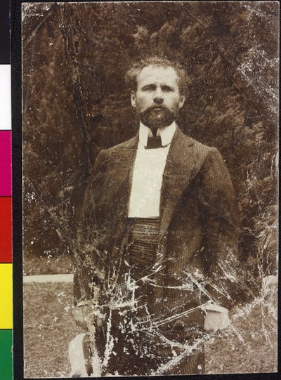 Gustav Klimt ved Attersee-søen af Artist Unknown