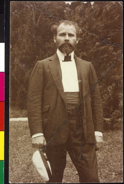 Gustav Klimt ved Attersee-søen af Artist Unknown