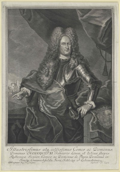 Henrik greve Reuss til Schleiz af Artist Unknown
