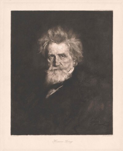 Hermann von Lingg (tryk) af Artist Unknown