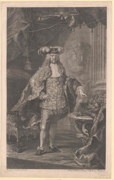Den hellige romerske kejser Karl VI af Artist Unknown