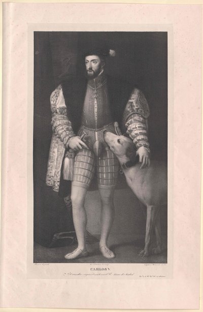 Den hellige romerske kejser Karl V. af Artist Unknown