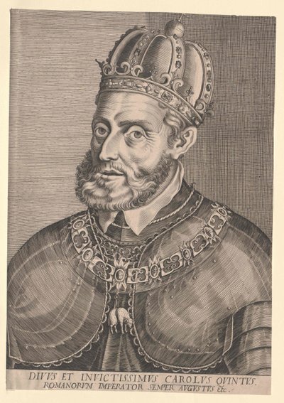 Den hellige romerske kejser Karl V af Artist Unknown