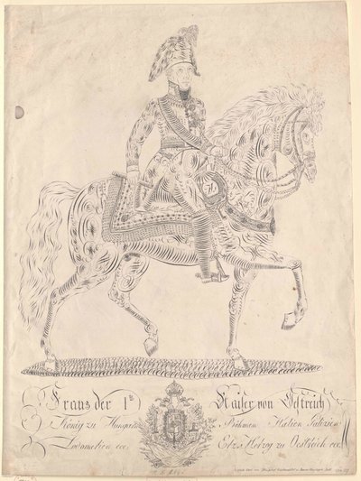 Den hellige romerske kejser Frans II af Artist Unknown