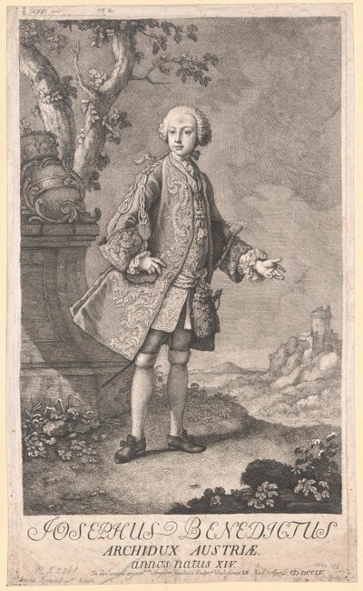 Den hellige romerske kejser Josef II af Artist Unknown