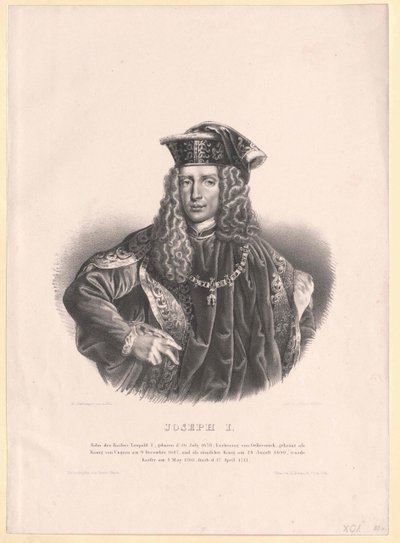 Den hellige romerske kejser Josef I af Artist Unknown