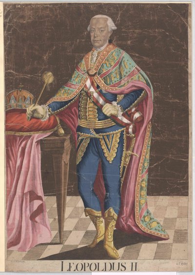 Den hellige romerske kejser Leopold II af Artist Unknown