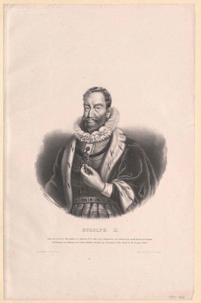 Den hellige romerske kejser Rudolf II af Artist Unknown