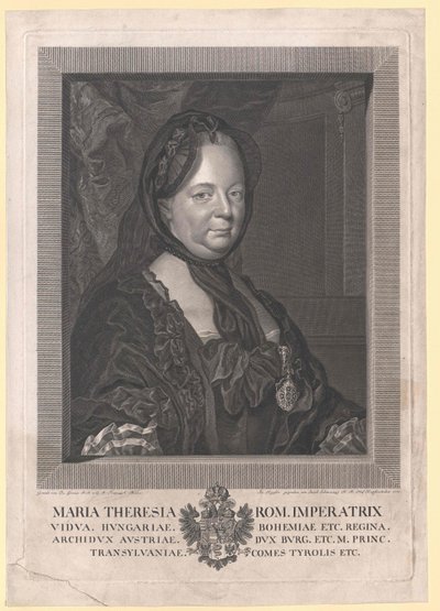 Den hellige romerske kejserinde Maria Theresia af Artist Unknown