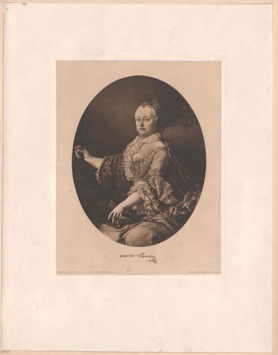 Den hellige romerske kejserinde Maria Theresia af Artist Unknown