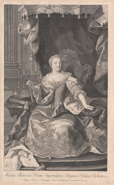 Den hellige romerske kejserinde Maria Theresia af Artist Unknown