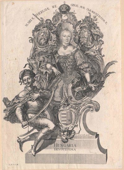 Den hellige romerske kejserinde Maria Theresia af Artist Unknown