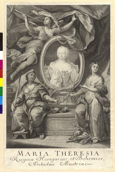 Den hellige romerske kejserinde Maria Theresia af Artist Unknown