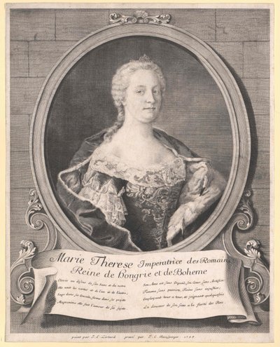 Den hellige romerske kejserinde Maria Theresia af Artist Unknown