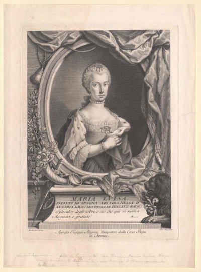 Infanta af Spanien Maria Luisa af Artist Unknown