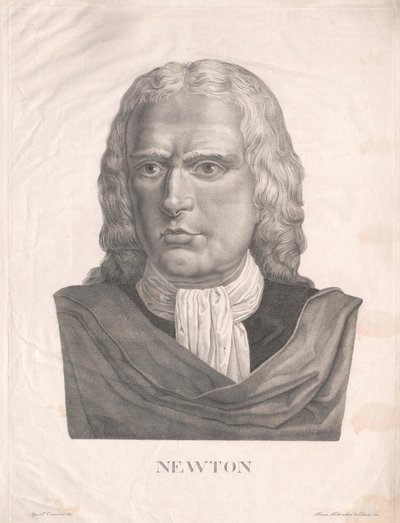 Isaac Newton (print) af Artist Unknown