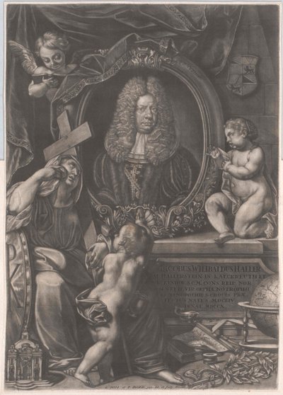 Jacob Wilibald Haller von Hallerstein (print) af Artist Unknown