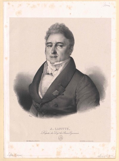 Jacques Lafitte af Artist Unknown