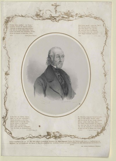 Jakob Rappaport (print) af Artist Unknown