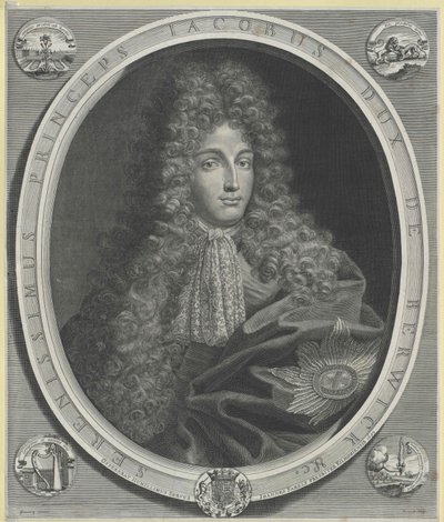 James hertug af Berwick Fitzjames (print) af Artist Unknown