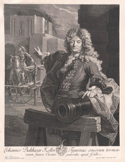 Jean Balthazar Keller af Artist Unknown