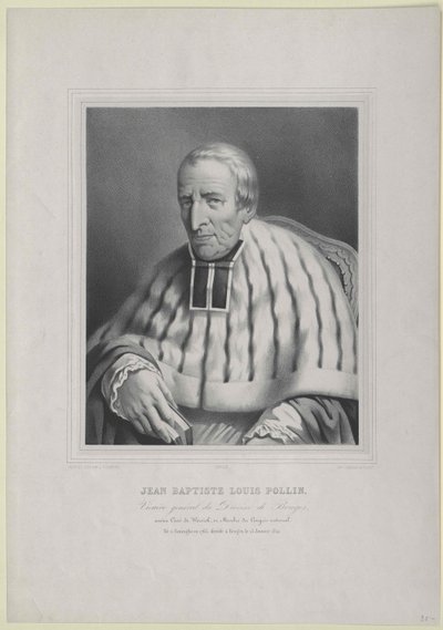 Jean Baptiste Louis Pollin af Artist Unknown