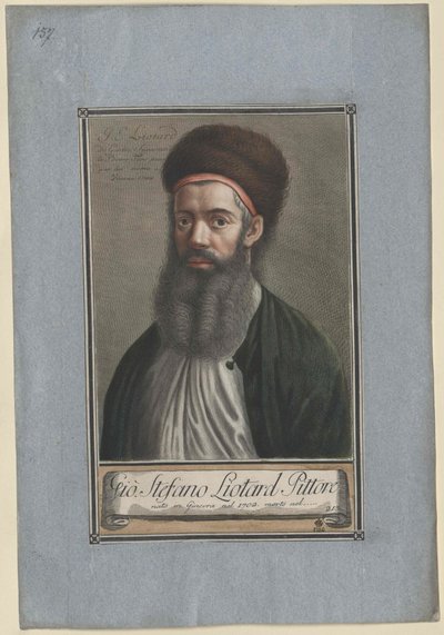 Jean Etienne Liotard (tryk) af Artist Unknown