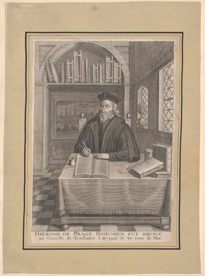 Jerome af Prag, af Artist Unknown