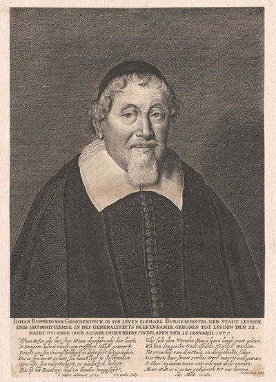 Johan Rippertsz van Groenendijck (print) af Artist Unknown