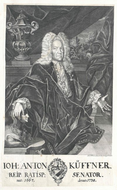 Johann Anton Kueffner af Artist Unknown