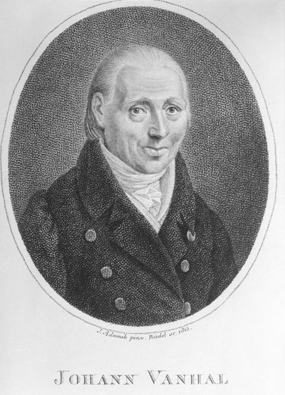 Johann Baptist Vanhal af Artist Unknown