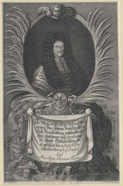 Johann Brandis (print) af Artist Unknown