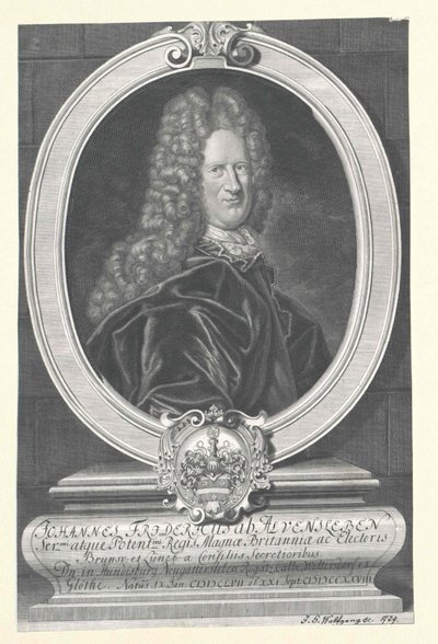 Johann Friedrich von Alvensleben (tryk) af Artist Unknown
