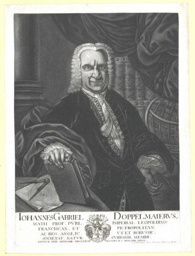 Johann Gabriel Doppelmayr af Artist Unknown