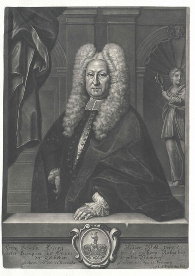 Johann Georg Müller af Artist Unknown