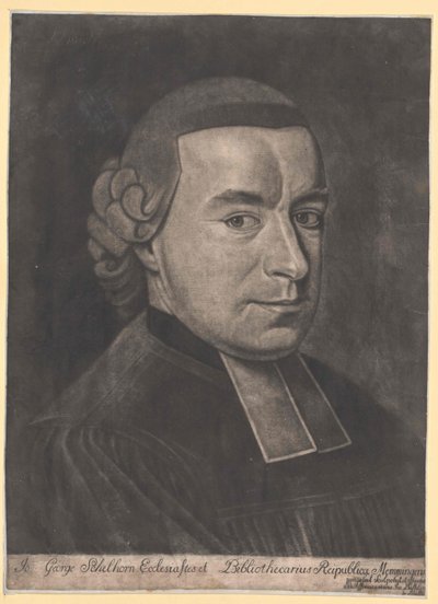Johann Georg Schelhorn af Artist Unknown
