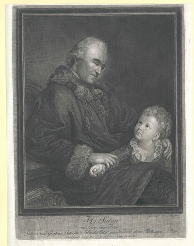 Johann Georg Sulzer af Artist Unknown