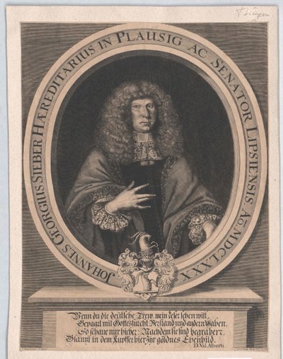 Johann Georg Sifter af Artist Unknown
