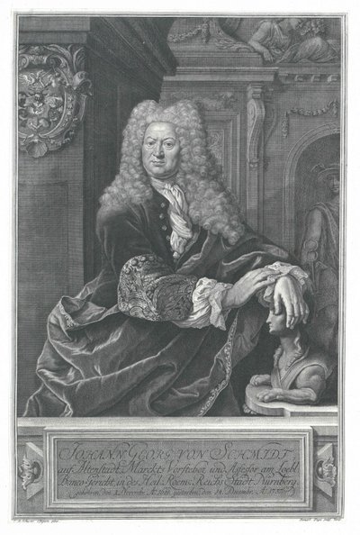 Johann Georg von Schmidt i Altenstadt af Artist Unknown