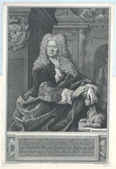 Johann Georg von Schmidt om Altenstadt af Artist Unknown