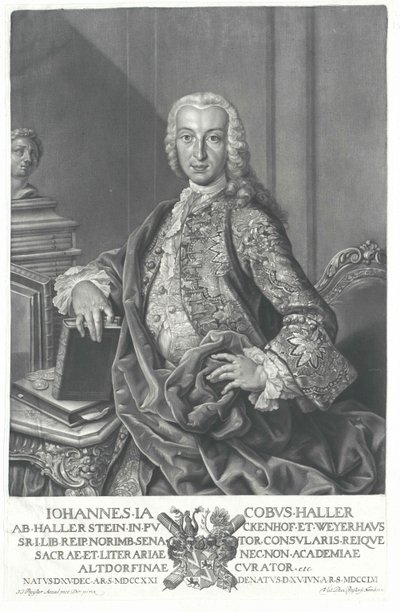 Johann Jacob Haller von Hallerstein af Artist Unknown