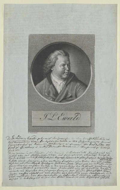 Johann Ludwig Ewald (tryk) af Artist Unknown